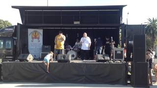 Tuoner and mc choirboy freestyle live at youth day out 2014