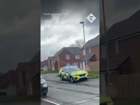 'Kid' steals police car after officer jumps out to pursue suspect