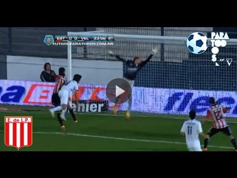 Ocasión Martínez. Estudiantes 0 - Vélez 0. Torneo Inicial 2013. Fecha 9. Fútbol Para Todos.