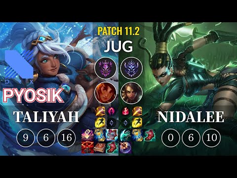 DRX Pyosik Taliyah vs Nidalee Jungle - KR Patch 11.2