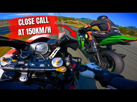STOCK Yamaha R6 vs ZX-10R KRT Edition | 600 vs 1000 Track Battle 🚀