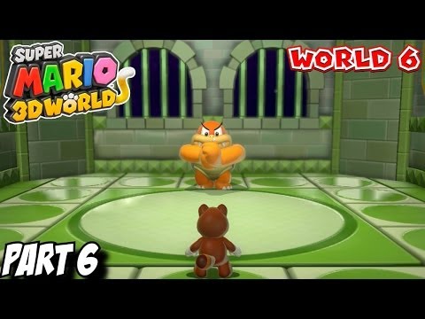 Super Mario 3D World - Gameplay Walkthrough Part 6 - World 6 100%