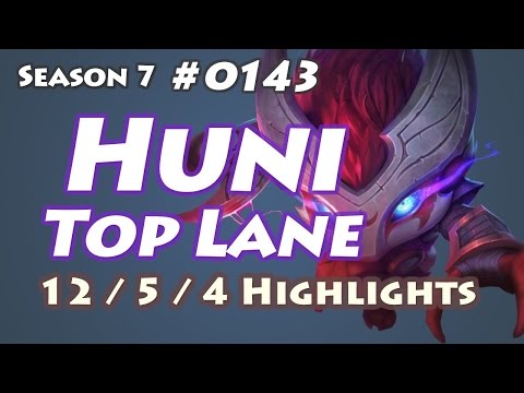 Huni KENNEN vs Peanut EKKO Top Lane - Patch 6.24 KR Ranked