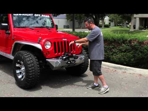 GenRight Jeep JK Bumpers and Warn Zeon Winch