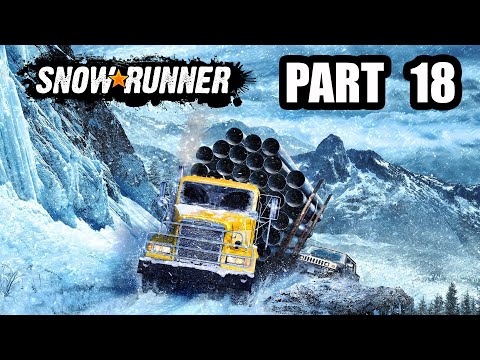SnowRunner - Gameplay Walkthrough - Part 18 - "Collecting Upgrades In Russia"