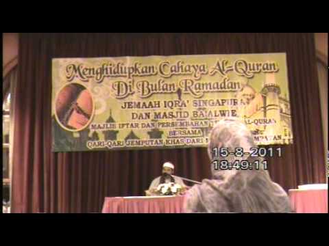 Recitation Ustaz Ismail Majlis Iftar Jemaah Iqra' S'pura Ramadan at Raffles Town Club 15 Aug 2011