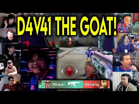 Valorant Streamers Reacts To PRX D4V41 HIT A CRAZY ACE Against DRX In VCT