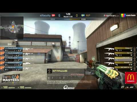 Fragbite Masters 2013: Quarter Final: Ninjas in Pyjamas vs n!faculty (Map One)