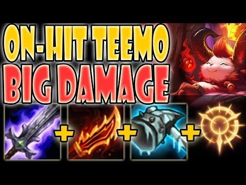 THIS ON HIT TEEMO BUILD IS SO SPICY! SHRED TANKS IN SECONDS! Teemo vs Volibear S9 Ranked Commentary