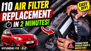 How To Replace Hyundai i10 Air Filter In 2 Minutes | Easy DIY Service - English