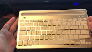Bluetooth Multi Device keyboard, FD 3380, ipad, iphone, and other tablets