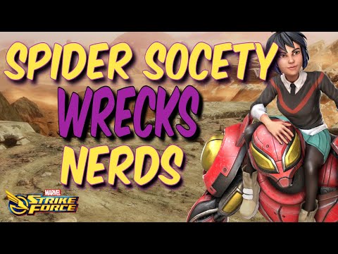 Spider Society HUMBLED Me - Got Tricky, Got Wrecked - Marvel Strike Force - MSF