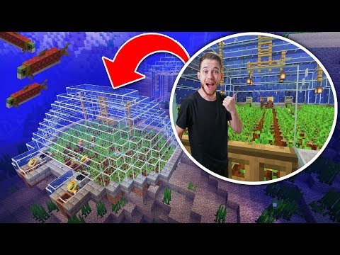 PaulGG - Building A GIANT Underwater Farm On Hardcore Mode!  | Minecraft