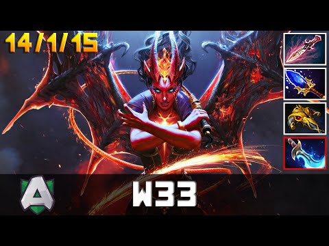 w33 Queen of Pain | New Patch 7.32 | Dota 2 Pro MMR Gameplay #3