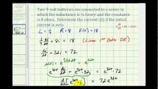 Applications of First Order Differential Equations -- RL Circuit