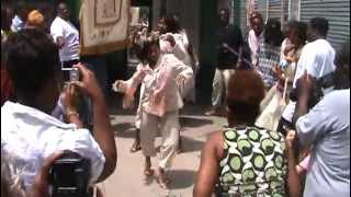 Ole &amp; Nu Style Fellas Social Aid &amp; Pleasure Club Second Line Parade - Ladies Coming Out The Door