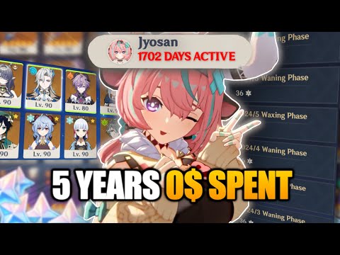 I’ve Played Genshin for 5 Years Without Spending ANY Money.. Here's What My Account Looks Like