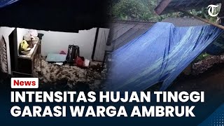 Bogor Hari Ini: Akibat Intensitas Hujan yang Tinggi, Garasi Rumah Warga di Puncak Bogor Ambruk