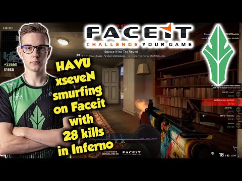HAVU xseveN smurfing at Faceit with 28 kills in Inferno