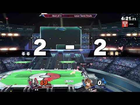 Lagspike 22 - Losers Semis - MkBryanz (Wolf) vs SUGOI | Ven (Zelda)