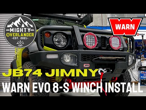 WARN EVO 8-S INSTALL // SUZUKI JB74 JIMNY // JIMNY WINCH INSTALL