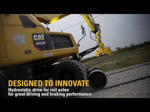Cat® M323F Railroad Wheeled Excavator