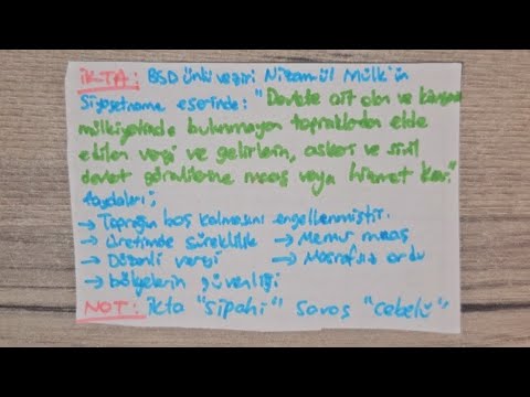 88)KPSS HISTORY 2026 I FIRST TURKISH-ISLAMIC STATES Ikta System #kpss #history