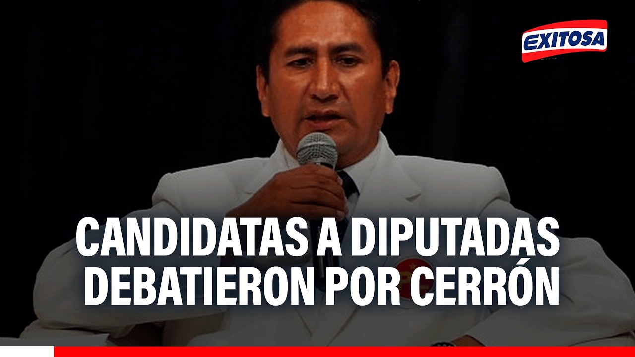 🔴🔵 Candidatas a diputadas debatieron por situación jurídica de Vladimir Cerrón