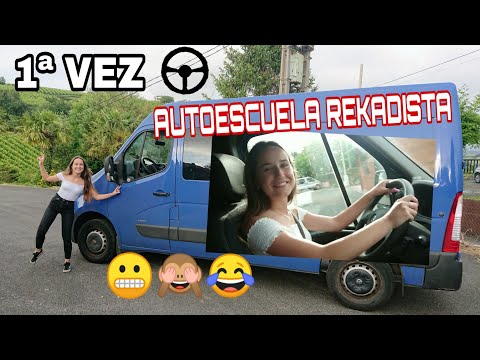 Mi HIJA IZARO Aprende a Conducir con Marchas Furgoneta😬🤦 AUTOESCUELA REKADISTA🚔😂