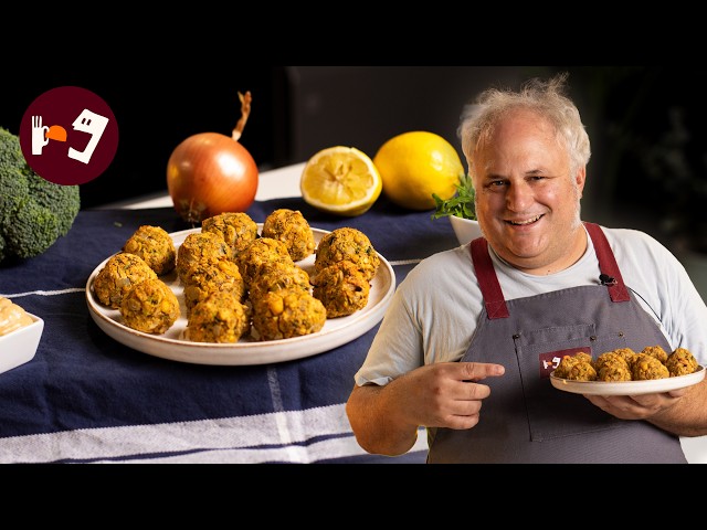 BOLITAS DE GARBANZOS Y BRÓCOLI: crujientes y sin freír