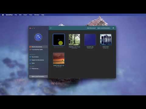 QuickPlan for macOS - Basic Project File Operations