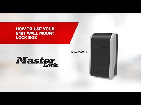 Operating the Master Lock 5481 Lock Box