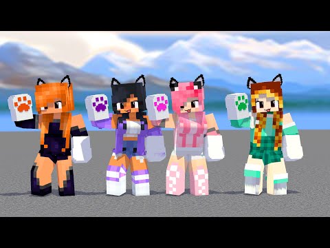 SHUFFLE APHMAU  CREW ADAMBARAI CAPTURED LOVE MEME - MINECRAFT ANIMATION #shorts