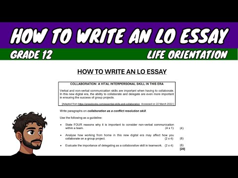 How to Write an LO Essay | Grade 12 LO