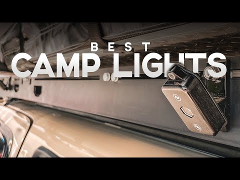 Camping Lights on a Roof Rack