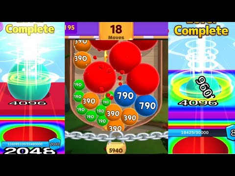 Max Levels  - Laser Bubbles 3D vs ( Epic Moments ) Ball Run 2048 gameplay walkthrough 😎 👌 👍