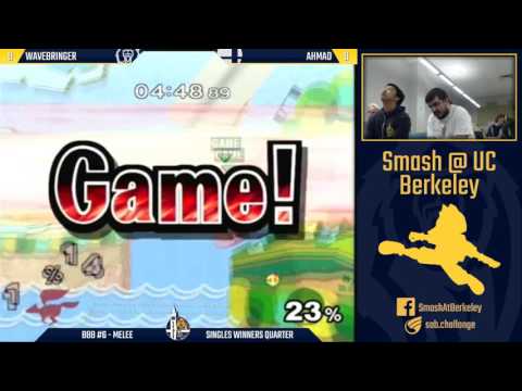 Berkeley Biweekly Battles #6 - Melee Singles Winners Quarters: Wavebringer vs Ahmad