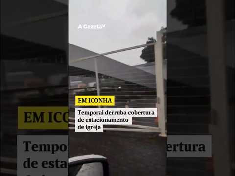Raio ilumina céu e deixa parte de Nova Venécia sem luz durante temporal   #shorts #noticias