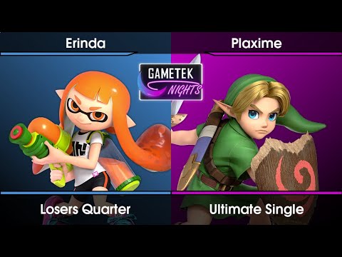 Gametek Nights ft. La Mitronnade 2 - Erinda (Inkling) Vs. Plaxime (Young Link) SSBU Ultimate