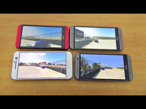 HTC 10 vs M9 vs M8 vs M7 Real Racing 3 Gameplay Comparison! (4K)