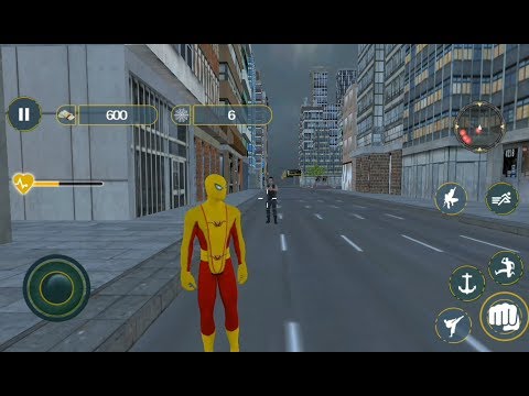 Flying Rope Hero City Spider | Flying Spider City Rescue | Android GamePlay