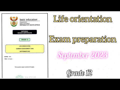 Grade 12 Life orientation September exam Q&A