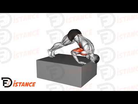 Pompes pike (pike push up) en déficit - Exercice Pompes pike (pike push up) en déficit en vidéo