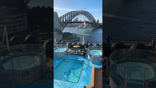 #POV you’re setting sail from Sydney in your balcony cabin #cruiseship #sydney #travel #cruiseaddict