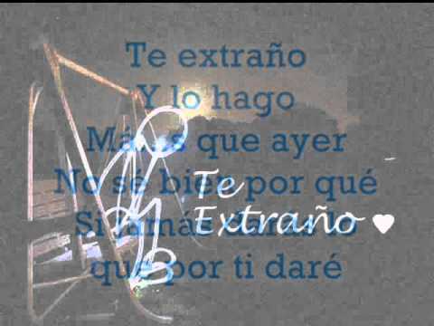 despedida *te extraño y lo hago* (letra)