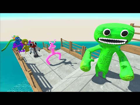 Jumbo Josh Death Fall vs Rainbow Friends - ARBS