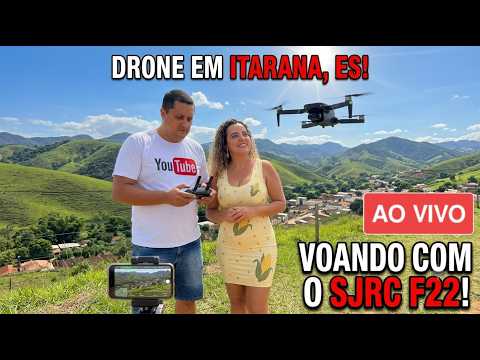 ✅ ES AO VIVO IRL: 🌽 🇧🇷 Sobrevoando Itarana-ES Agora com Drone SJRC F22.