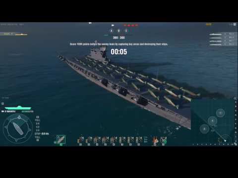 WoW - IJN HAKURYU vs 4 Enemy Carrier