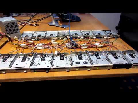 Pirates of the caribbean - He's a pirate played on 16 floppy drives