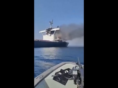 Bulk carrier allegedly struck by Iranian missiles
